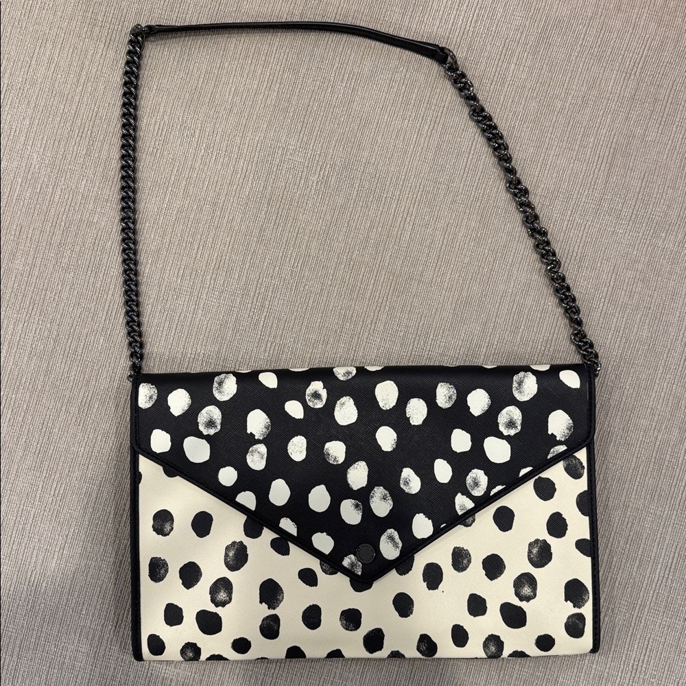 Marc By Marc Jacobs Black and White Polka Dot Clutch